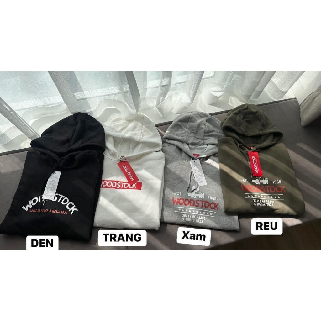 Áo nỉ hoodie nam nữ Wood Stock