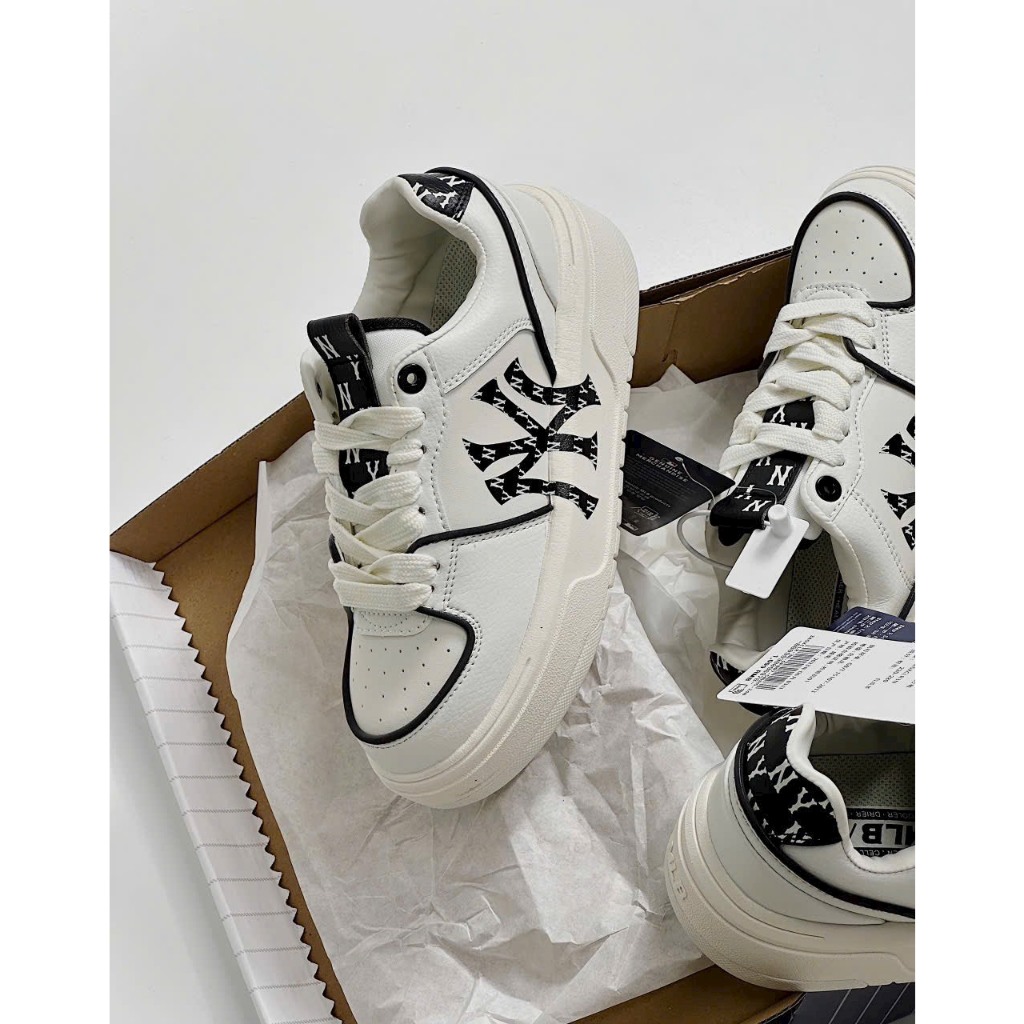 Giày sneaker MLB Chunky Liner chữ B nâu  Chunky Panda Hot 2023, Giày thể thao Chuky Liner Ny cách điệu đế 5 phân nam nữ