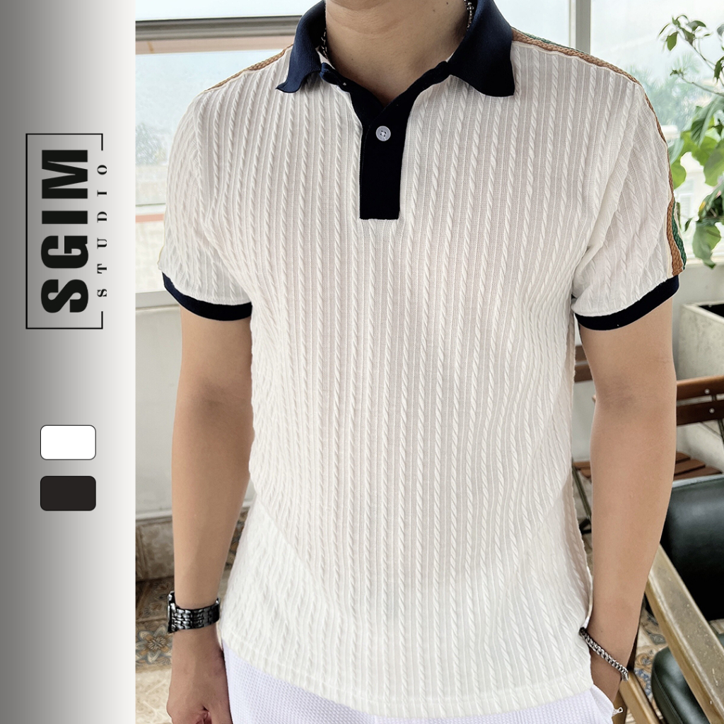 Áo polo Thu Đông dệt kim Sgimstudio, chất áo dệt kim gân cotton cao cấp chuẩn | SGIMSTUDIO