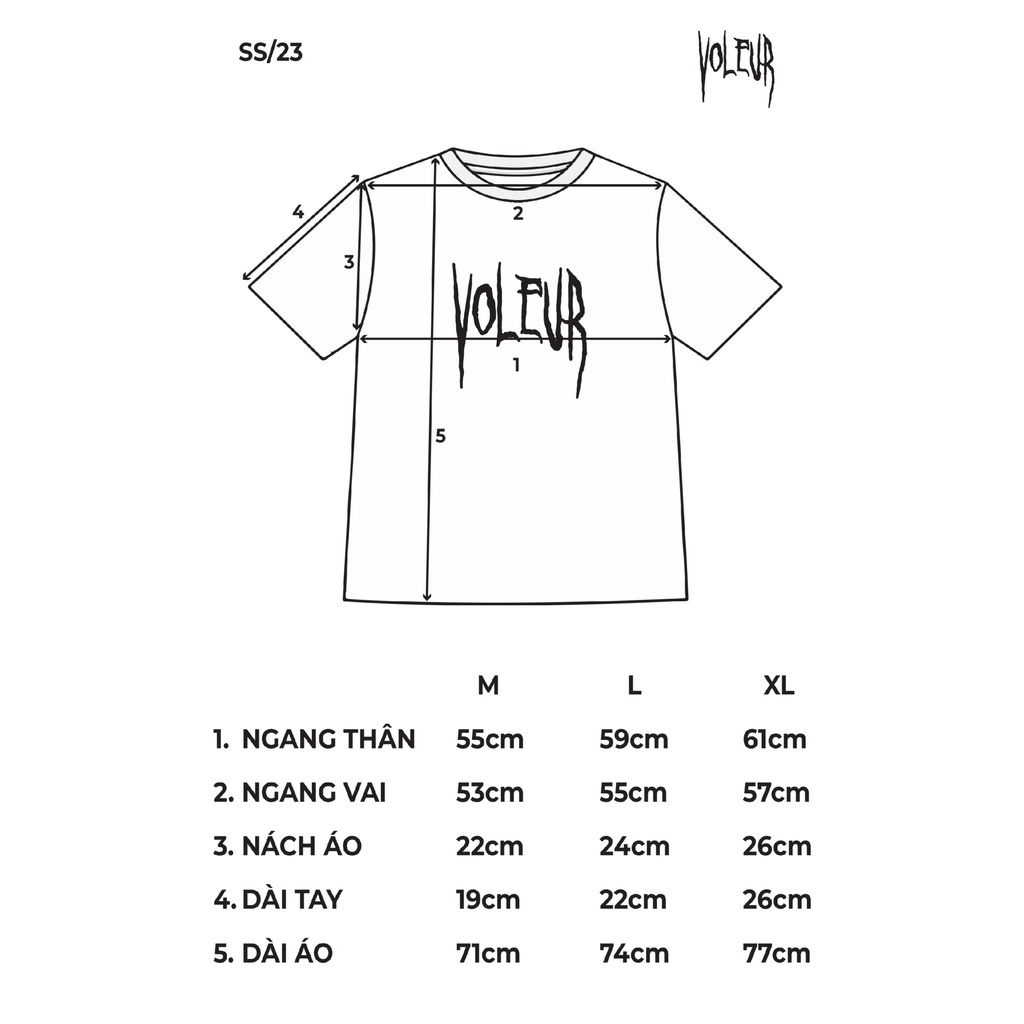 Áo thun VOLEUR - MONA BROWN  , vải thun 2 chiều 99% cotton 250g