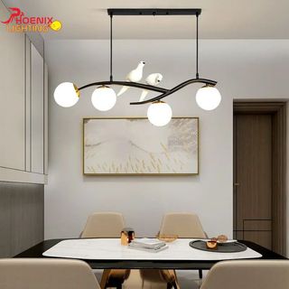 Đèn thả bàn ăn trang trí đôi chim tình nhân ấm áp PHT385