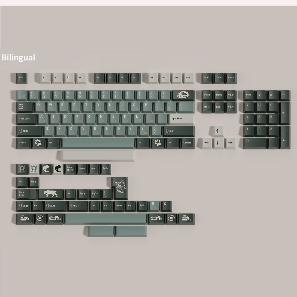 Bộ nút bàn phím cơ | Keycap Walker Cherry Silent Forest