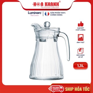 Bình Nước Thủy Tinh Luminarc Bucolique 1.3L đựng nước, kháng vỡ, chịu nhiệt - N1806