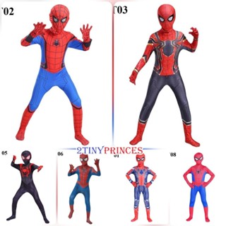  Bộ quần áo hóa trang siêu nhân người nhện liền thân có mặt nạ trùm đầu cho bé HT01 
