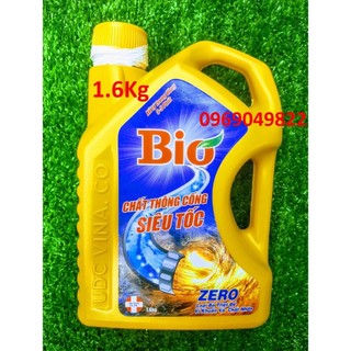 [Hỏa tốc] Nước Thông Cống BIO Vàng 1,6Kg Nhanh Siêu Tốc