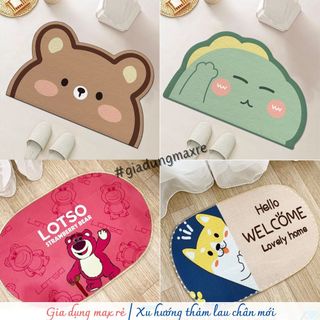 [RẺ VÔ ĐỊCH❤️] THẢM LAU CHÂN ❤️ THẢM CHÙI CHÂN 3D SIÊU THẤM CHỐNG TRƠN TRƯỢT