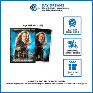 Phụ kiện Card Game Sleeves Lẻ: Dragon Shield WizardingWorld - Hermione Granger- Matte Art Sleeves - Standard Size (1pcs)