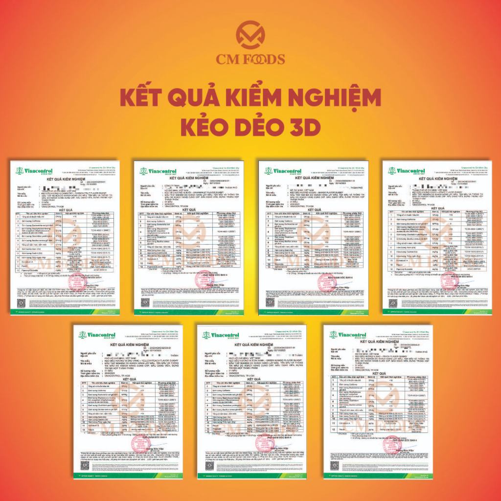 Kẹo dẻo 3D CM Foods - Kẹo dẻo lột vỏ 3D - Fruit Flavor Gummy