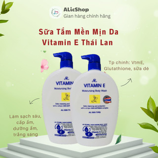 Sữa tắm dưỡng ẩm, trắng da aron vitamin e moisturizing body wash thái lan 800ml