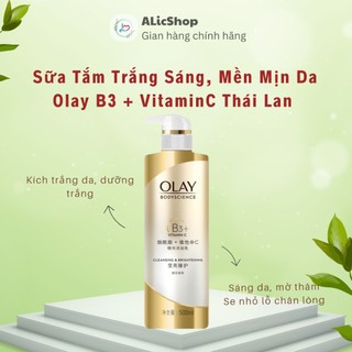 Sữa tắm olay b3+ vitamin c trắng da, mềm mịn thái lan 500ml