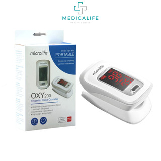 Máy đo nồng độ oxy trong máu SPO2 và nhịp tim Microlife Oxy 200 đo nhanh, chính xác KHÔNG gây đau