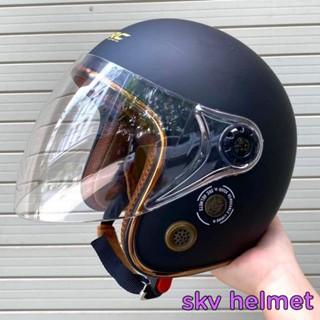 Mũ nón bảo hiểm 3/4 có kính chính hãng [ Free Ship ]