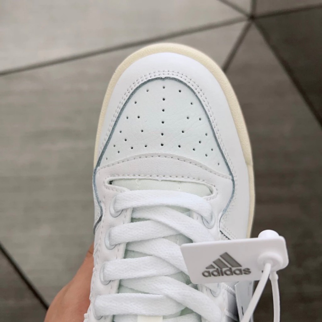 Giày Adidas Forum 84 Nam Nữ Hottrend - Giày Forum 3 Sọc Full Trắng Kiểu Dáng Thể Thao Full Bill + Box