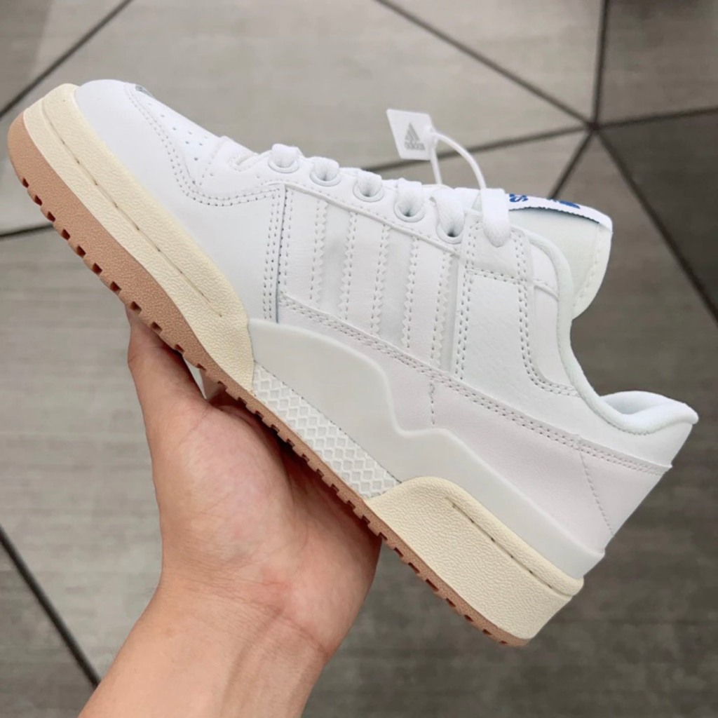 Giày Adidas Forum 84 Nam Nữ Hottrend - Giày Forum 3 Sọc Full Trắng Kiểu Dáng Thể Thao Full Bill + Box