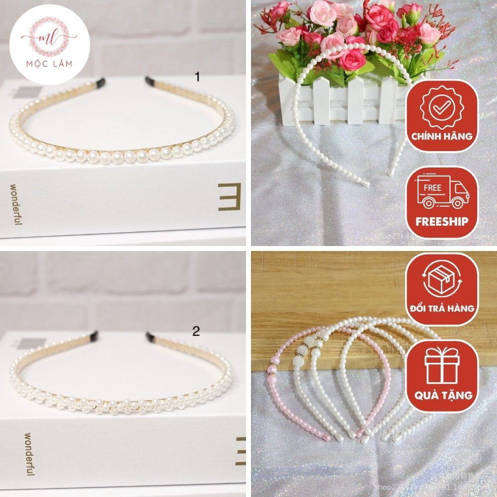 Bờm ngọc cài tóc xinh xắn, tiểu thư - Áo dài Mộc Lâm - PKAD07