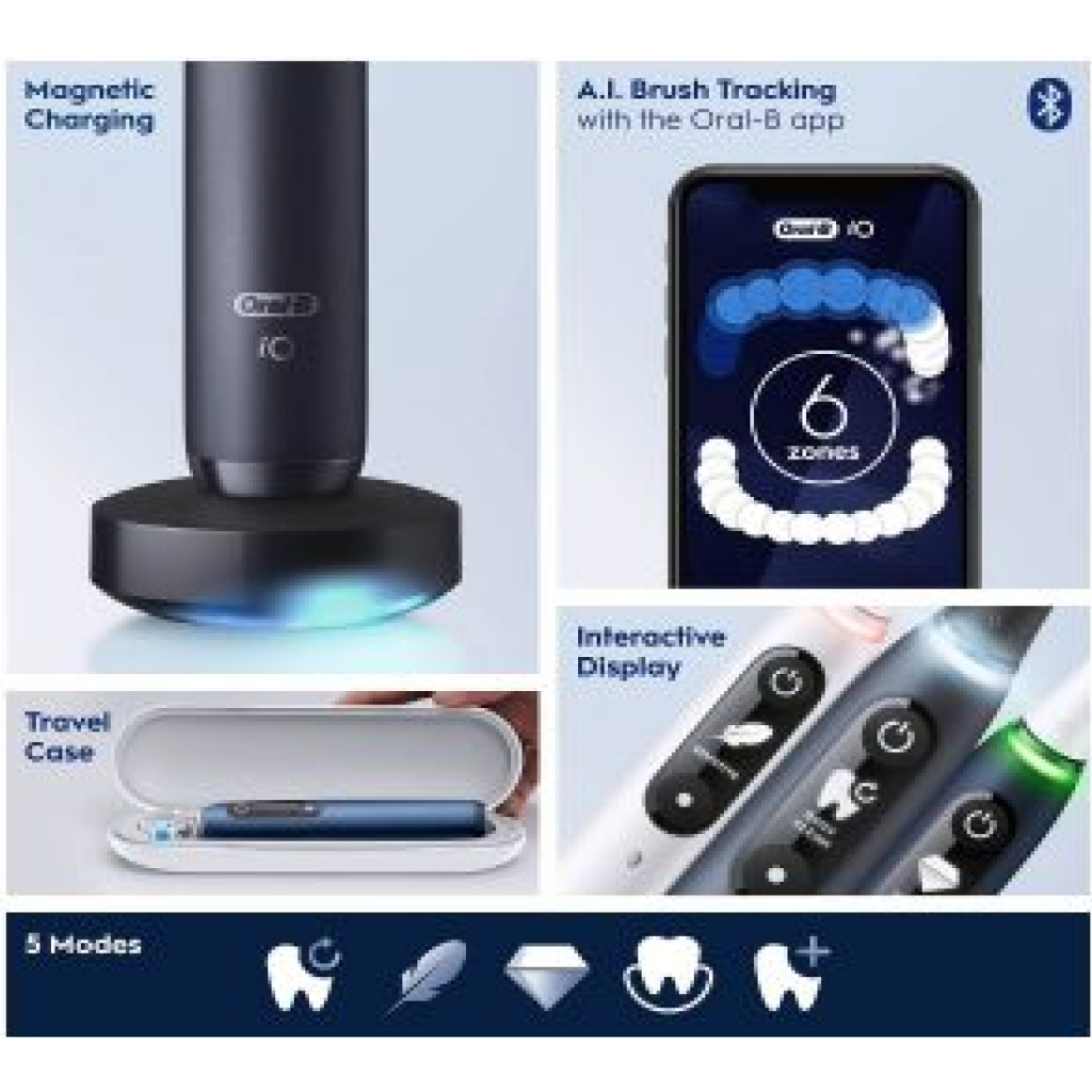 Bàn Chải Điện Oral-B iO Series 7 - Hàng Chính Hãng - BH 1 Năm - Có Xuất VAT