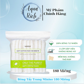 Bông Tẩy Trang Miniso 180 Miếng/Gói