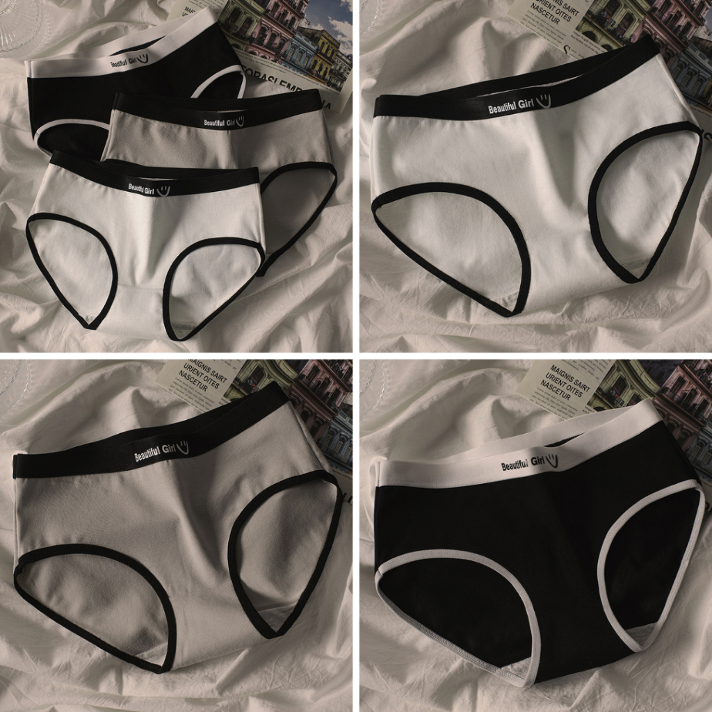 Set 3 quần lót nữ cotton nguyên chất co giãn tốt TOPBRA