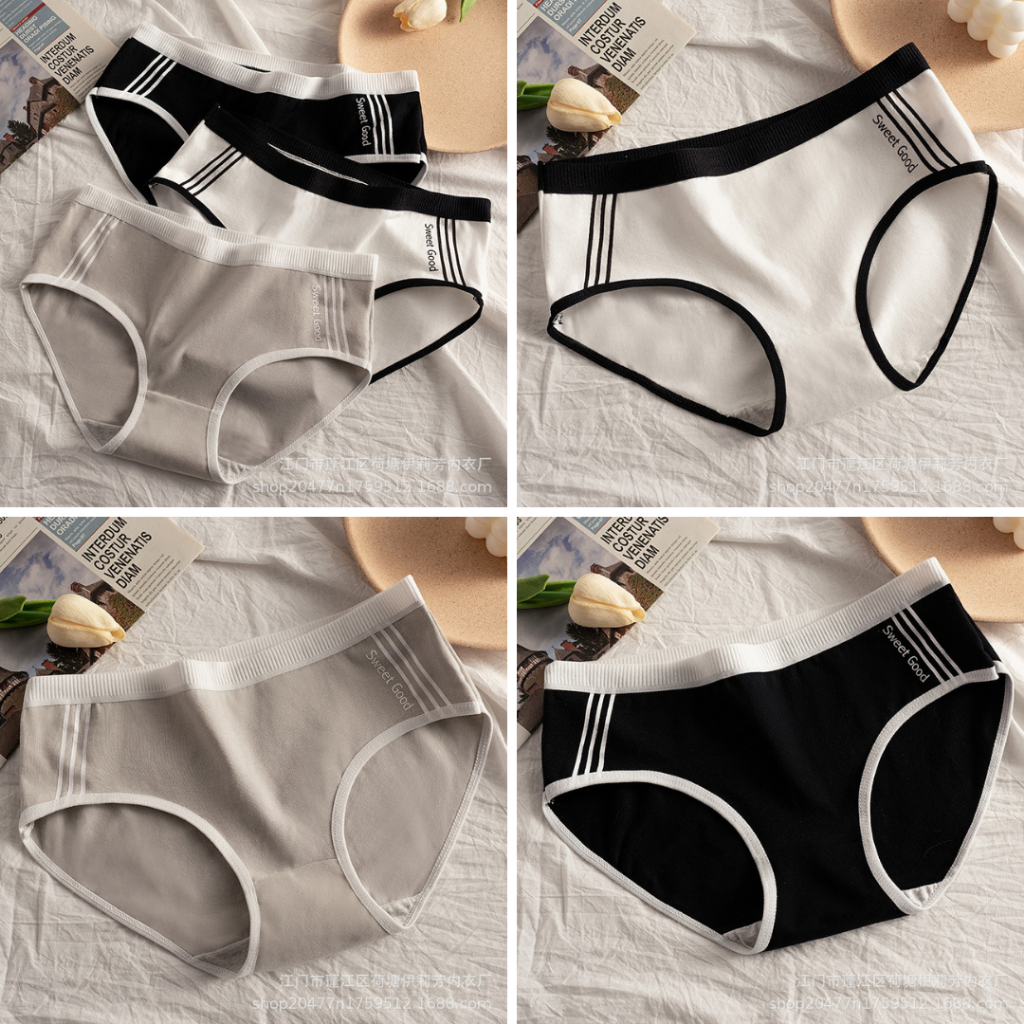 Set 3 quần lót nữ cotton nguyên chất co giãn tốt TOPBRA