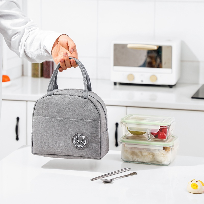 Túi Đựng Hộp Cơm Giữ Nhiệt 5 Màu SMARTCHOICE Logo Hình Gấu Cao Cấp SCG-PK072