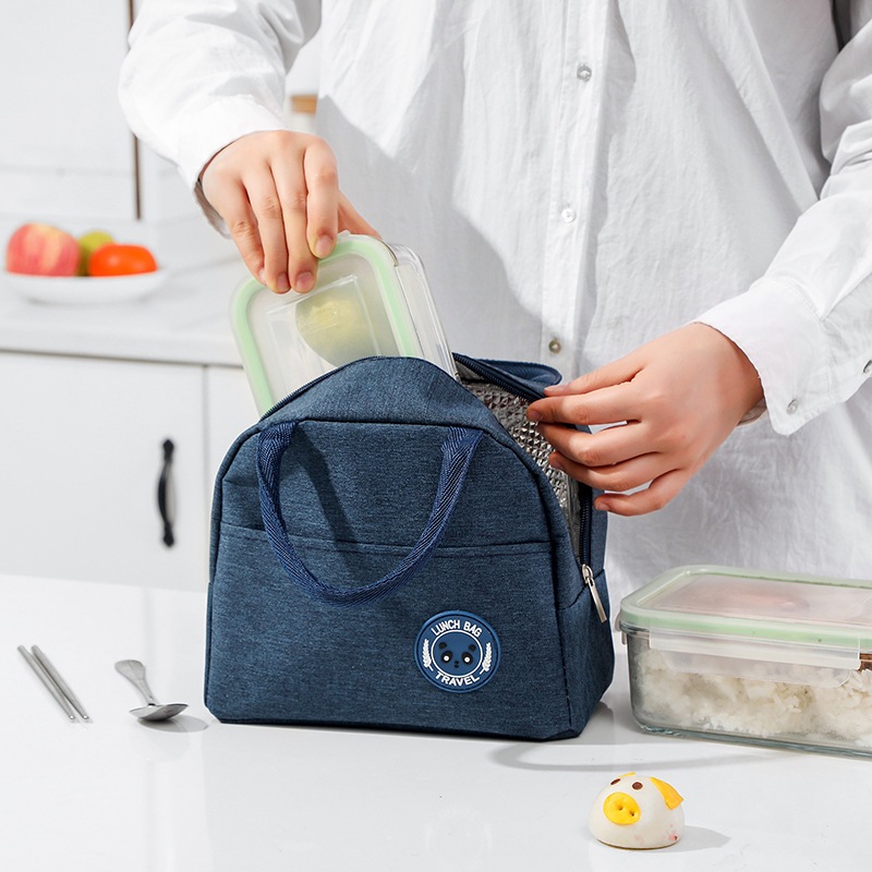 Túi Đựng Hộp Cơm Giữ Nhiệt 5 Màu SMARTCHOICE Logo Hình Gấu Cao Cấp SCG-PK072