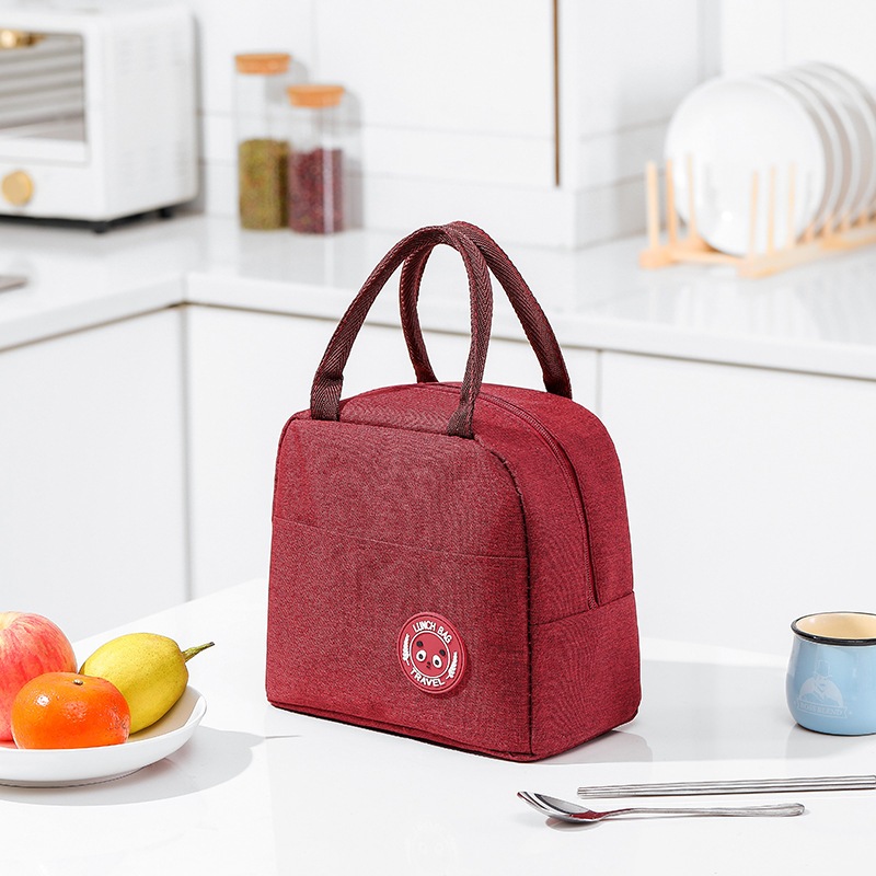 Túi Đựng Hộp Cơm Giữ Nhiệt 5 Màu SMARTCHOICE Logo Hình Gấu Cao Cấp SCG-PK072