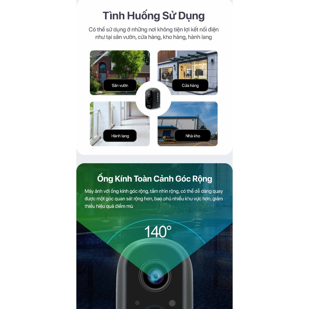 Camera 4G  DrCam HK-W5-4G dung lượng Pin 6200mAh trong nhà nhỏ gọn Full HD 1080p - Hàng chính hãng - Bảo hành 1 năm