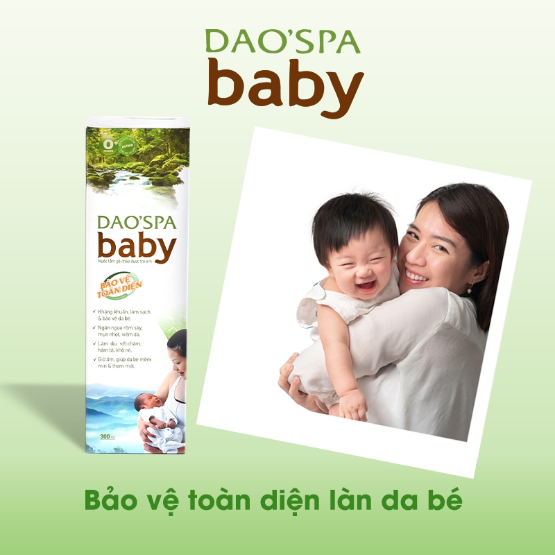 Nước tắm bé thảo dược người Dao Đỏ DK Pharma Dao'Spa Baby 300ml