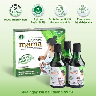 Dung dịch xông tắm cho mẹ sau khi sinh DK Pharma Dao'Spa Mama 3 chai 250 ml