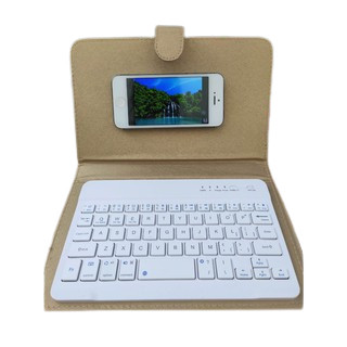 Bao da bàn phím Bluetooth 4 - 6 Inch dùng cho điện thoại Android/ IOS/ Windows
