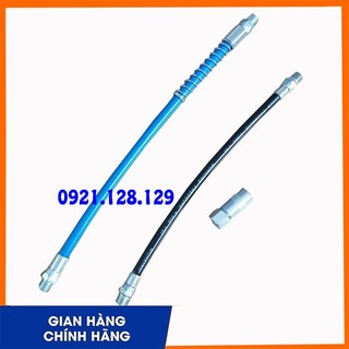 Dây bơm mỡ bò mềm. Ống dây bơm mỡ dây bơm áp lực cao, đầu bơm mỡ 4 kẹp chấu