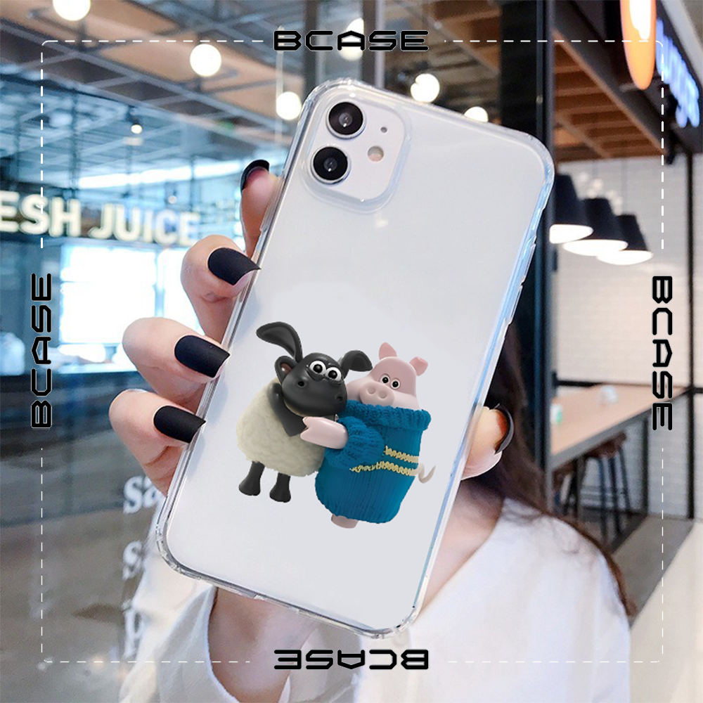Ốp lưng iphone Ốp Điện Thoại Cừu nhỏ và heo hồng đáng iu ip 13prm/12/Xs/11/7/8/Plus/Mini/ProMax uh23