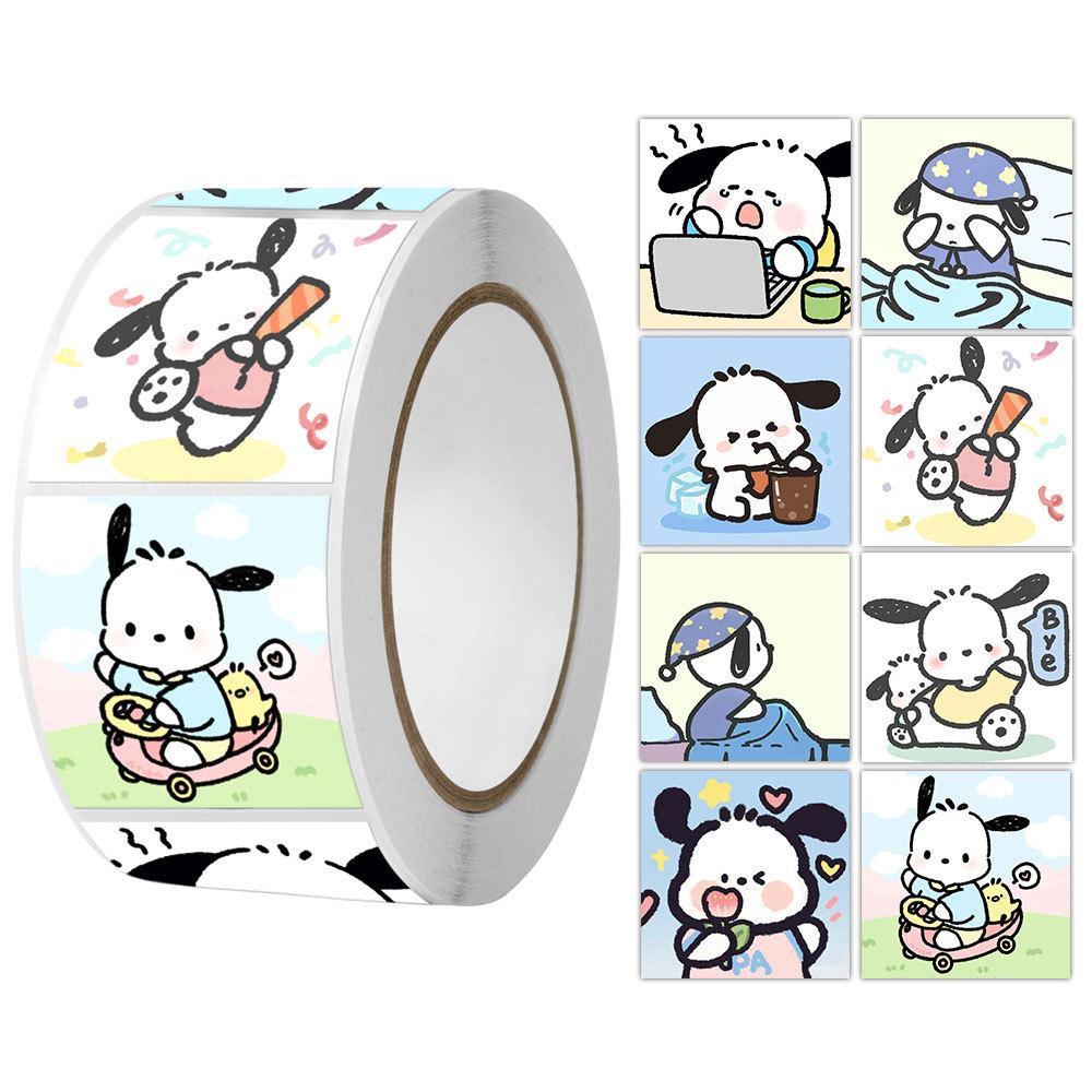 Cuộn sticker 500 tem nhiều mẫu xinh