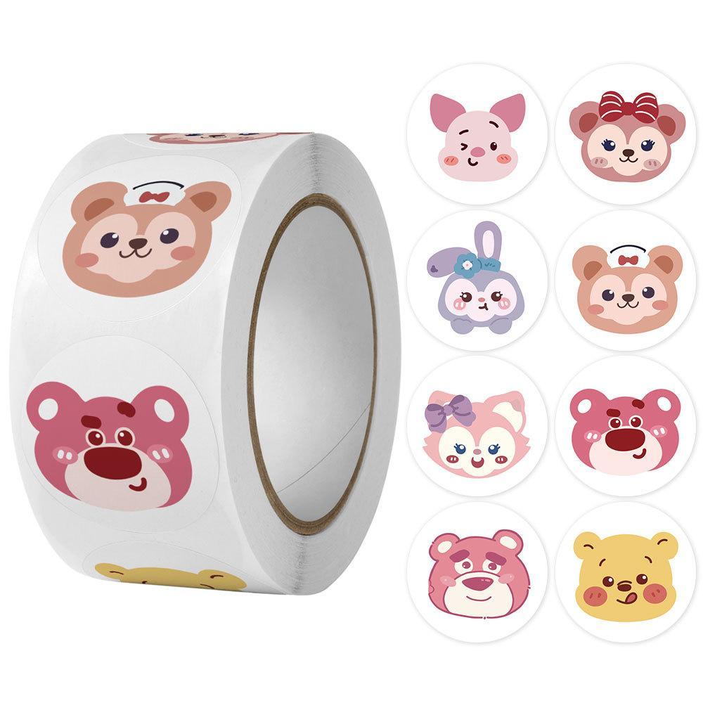 Cuộn sticker 500 tem nhiều mẫu xinh