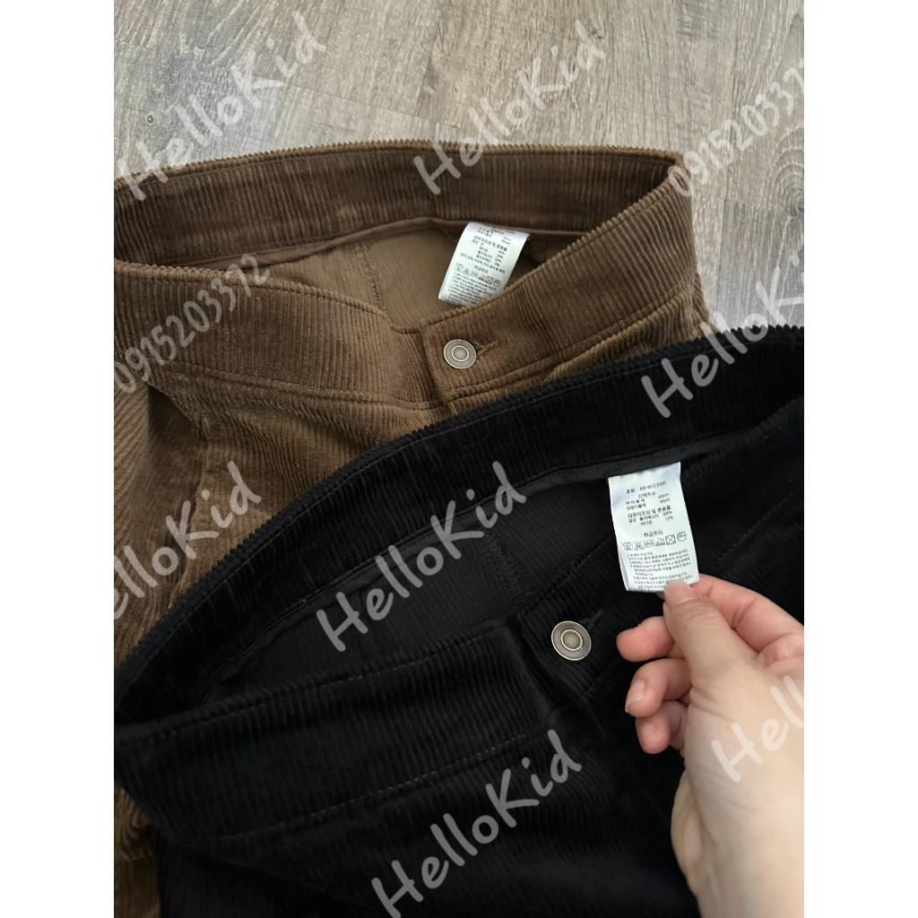 Quần nhung dáng xuông nữ