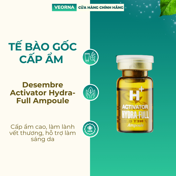 Tế Bào Gốc Cấp Ẩm Desembre Activator Hydra-Full Ampoule - 01 Ống x 7ml