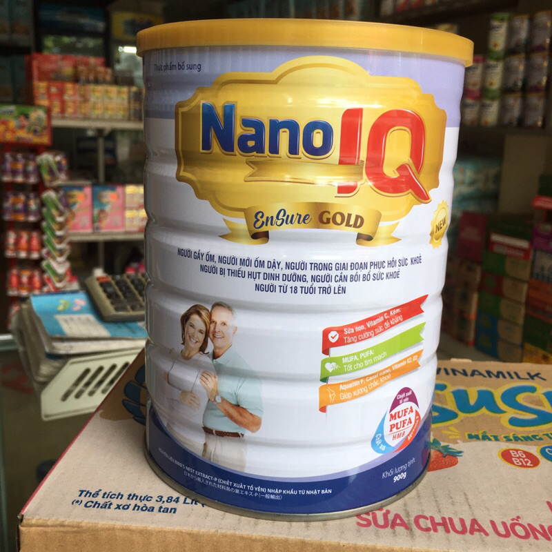 Sữa NaNo IQ Sure Lon 900g - Sữa dành cho người cần hồi phục sức khoẻ