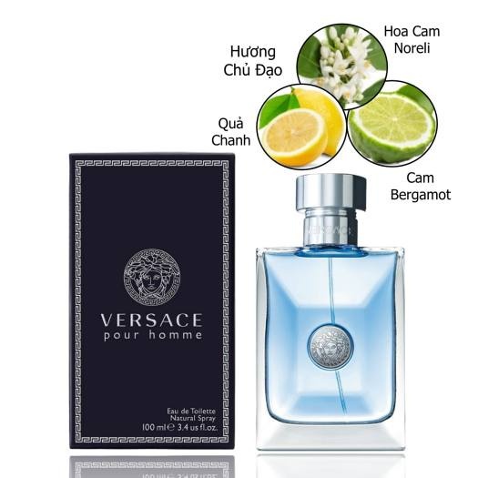 Nước Hoa 𝗩𝗲𝗿𝘀𝗮𝗰𝗲 Pour Home 𝗘𝗗𝗣 100ml dầu thơm lâu nam tính mạnh mẽ cuốn hút đậm chất hiện đại MGT Perfume