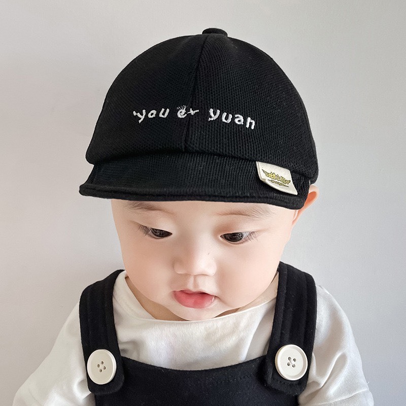 Mũ, Nón lưỡi Trai vành mềm thêu chữ phong cách Hàn Quốc cho bé - Shubim Kids