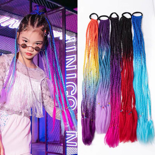 Tóc Giả Tết Thời Trang 12 Lọn Dài 60cm Nhuộm Màu Ombre Thời Trang, Phong Cách Hiphop Cho Nữ