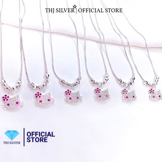 Dây chuyền mèo kitty cho bé yêu bạc ta- thj silver