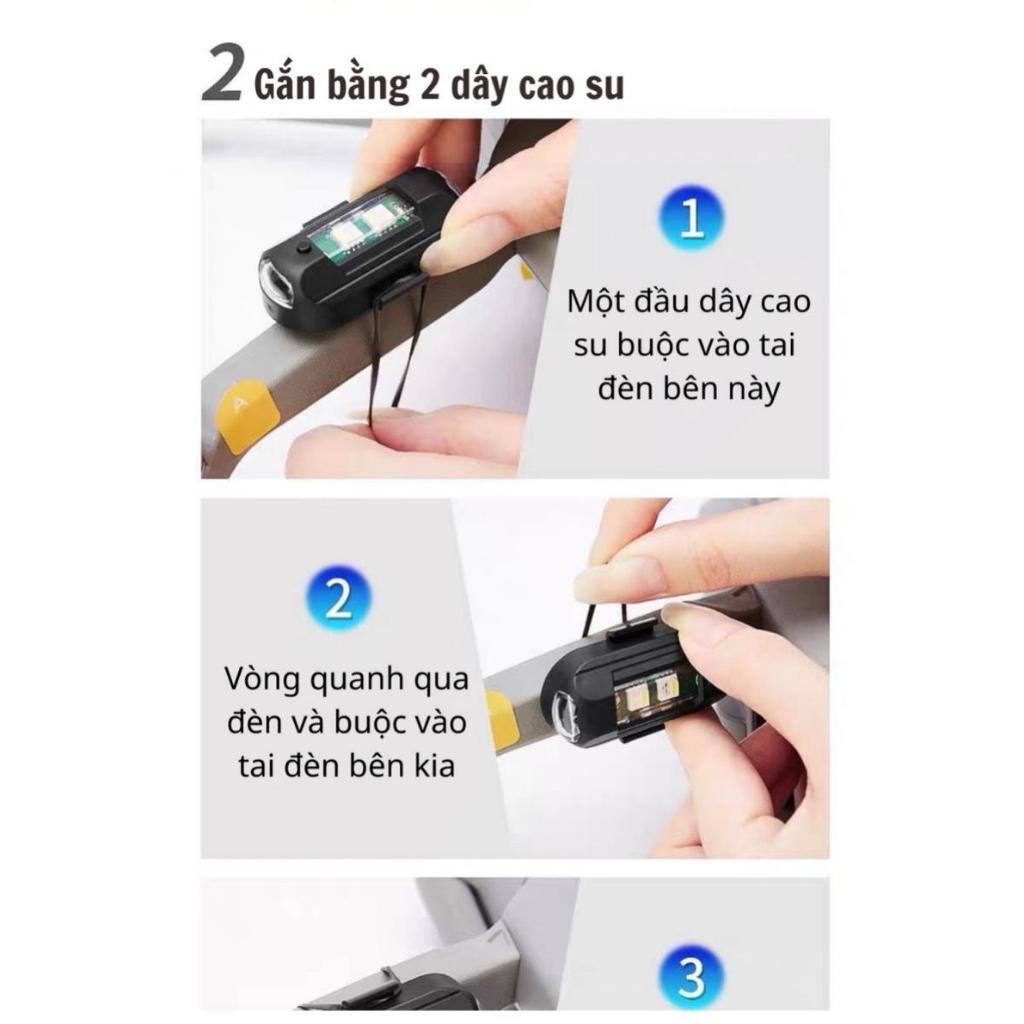 Đèn Led Di Động 7 Màu Sắc 34 Chế Độ Nháy Cáp Sạc Usb phiên bản nâng cấp mới MSP02