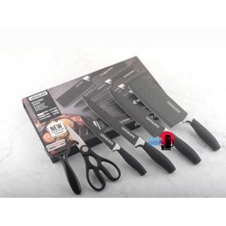   Video  Bộ dao 6 món chống dính LocknLock bằng thép không gỉ 4 dao 1 bào 1 kéo CKK103S6 