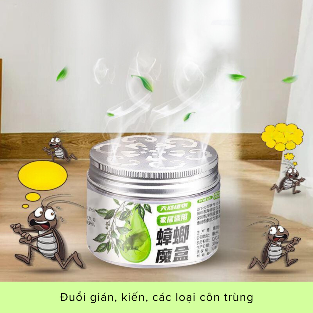 Hộp Sáp Đuổi Côn Trùng, Đuổi Ruồi Muỗi Gián Kiến