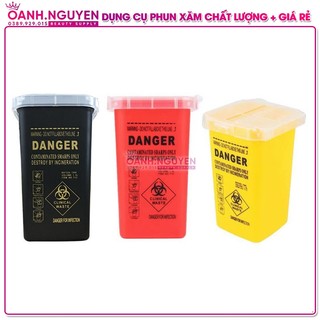 Hộp đựng kim, rác thải phun xăm/ Thùng đựng rác phun xăm