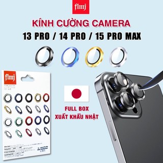 Dán camera Iphone 15 Pro Max / 13 Pro Max - Cường lực mắt Camera 13 Pro Max / 14 Pro Max /15 Plus chính hãng FLMJ