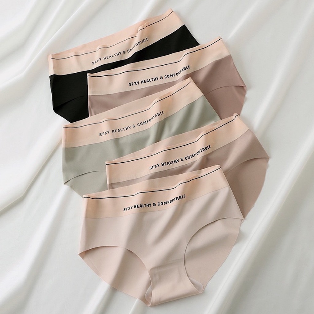Combo 5 Quần Lót Nữ Đúc Su Tàng Hình Cạp Cao Chữ Sexy Healthy Thể Thao MQ03