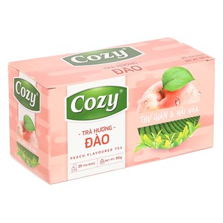 Trà đào hòa tan / túi lọc Cozy Ice Tea Hộp 270g 18 gói*15g