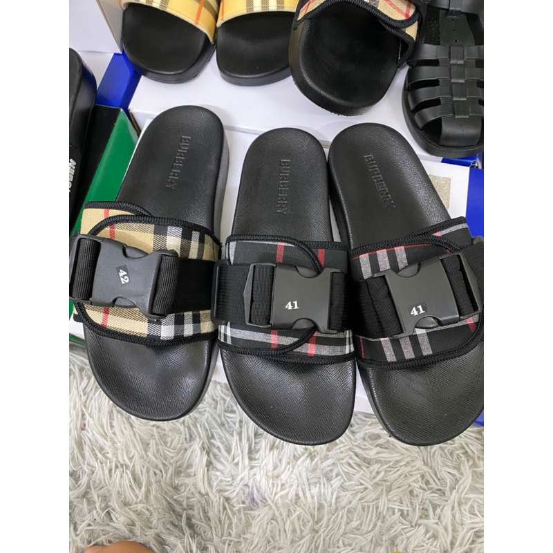 Dép BBR Quai Bấm Thời Trang Nam Nữ Cháy Phố  - Dép BBR Quai Ngang Đế Tăng Chiều Cao Hottrend