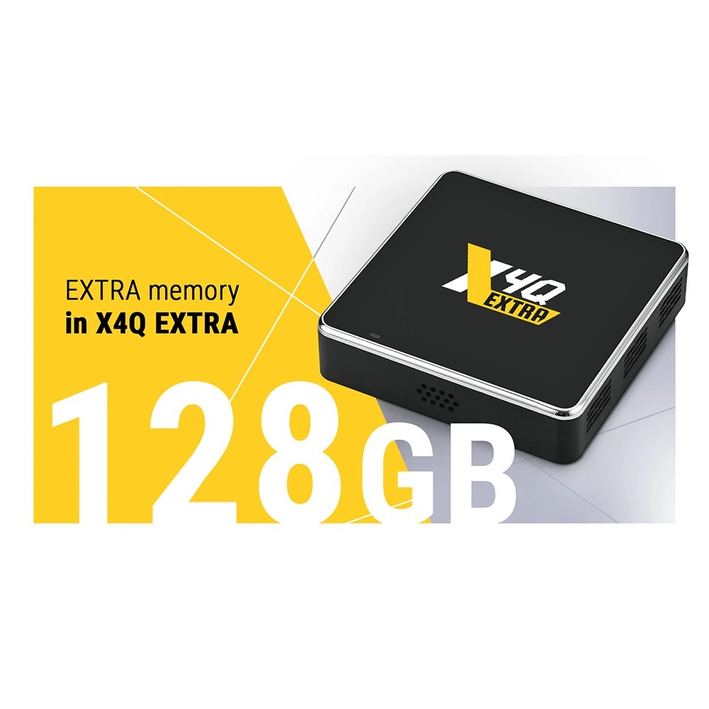 Smart TV Box Ugoos X4Q Extra CPU S905X4 RAM DDR4 4GB, ROM 128G Winevine L1 LAN 1000M